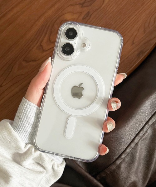 shopnikoniko（ショップニコニコ）の「iPhone17 ケース マグセーフ スマホケース iPhone16 ケース クリア  TPU  iPhone 16 15 14 13（スマホケース/カバー・レディース・クリア・iPhone 13/iPhone 13 Pro/iPhone 13 Pro Max/iPhone 14/iPhone 14 Pro/iPhone 14 Pro Max/iPhone 15/iPhone 15 Pro/iPhone 15 Pro Max/iPhone 16/iPhone 16 Pro/iPhone 16 Pro Max/iPhone 17/iPhone 17 Pro/iPhone 17 Pro Max）」の2枚目の写真