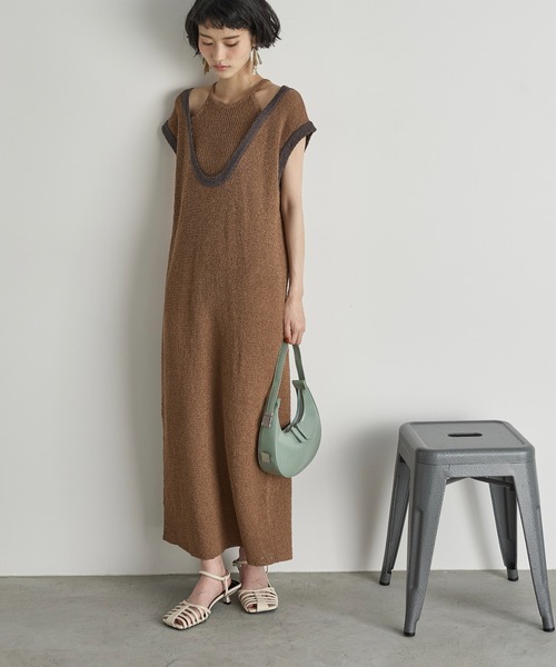 THE YOn（ザヨン）の「2WAY配色レイヤードフレンチスリーブメランジ