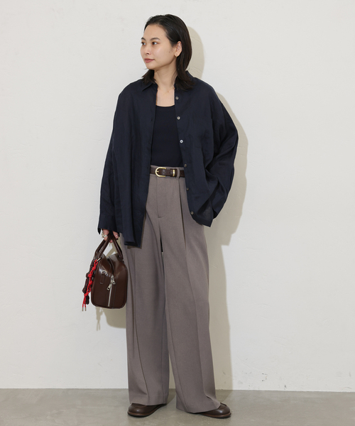 JOURNAL STANDARD（ジャーナルスタンダード）の「《追加3》Uネックニットタンク（タンクトップ・レディース・アイボリー/チャコールグレー/ネイビー・FREE）」の5枚目の写真