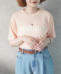 シアーロゴプリントTシャツ