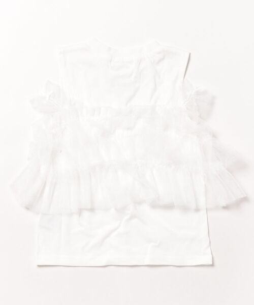 Amourire girl（アムリールガール）の「2wayチュールビスチェフェイクカットソー（Tシャツ/カットソー・キッズ・サックスブルー/オフホワイト・130cm/140cm/150cm/160cm）」の20枚目の写真