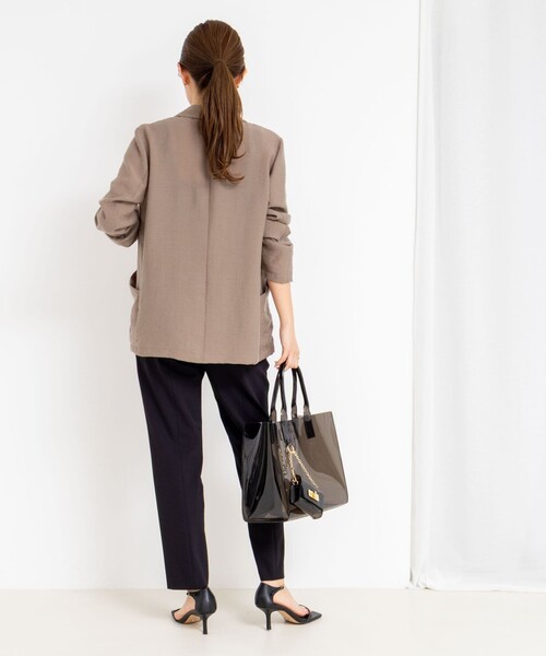 NOLLEY’S Sophi(ノーリーズソフィ)の「ウォッシャブルドライ2WAYストレッチテーパードパンツ(その他パンツ・レディース・ベビーピンク/ブラック/ホワイト・34/36/38)」の7枚目の写真