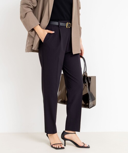 NOLLEY’S Sophi(ノーリーズソフィ)の「ウォッシャブルドライ2WAYストレッチテーパードパンツ(その他パンツ・レディース・ベビーピンク/ブラック/ホワイト・34/36/38)」の8枚目の写真