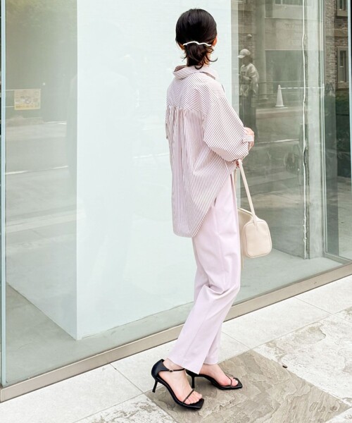 NOLLEY’S Sophi(ノーリーズソフィ)の「ウォッシャブルドライ2WAYストレッチテーパードパンツ(その他パンツ・レディース・ベビーピンク/ブラック/ホワイト・34/36/38)」の20枚目の写真