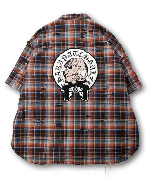 GALFY（ガルフィー）の「GALFY-チャカパッチチェックシャツ（シャツ/ブラウス・メンズ・パープル/レッド/ブルー・L/XL）」の16枚目の写真