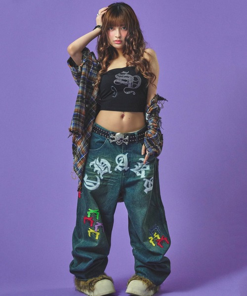 GALFY（ガルフィー）の「GALFY-チャカパッチチェックシャツ（シャツ/ブラウス・メンズ・パープル/レッド/ブルー・L/XL）」の7枚目の写真