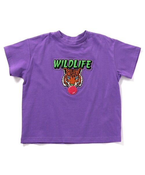 BREEZE(ブリーズ)の「【リンク/ジュニア対応】ロゴサガラワッペンTシャツ(Tシャツ/カットソー・キッズ・ピンク/ライム/オレンジ/パープル/イエロー/ブルー・100/120/130/140/80/90/110)」の4枚目の写真