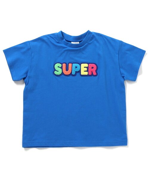 BREEZE(ブリーズ)の「【リンク/ジュニア対応】ロゴサガラワッペンTシャツ(Tシャツ/カットソー・キッズ・ピンク/ライム/オレンジ/パープル/イエロー/ブルー・100/120/130/140/80/90/110)」の3枚目の写真