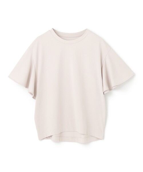 UNFILO(アンフィーロ)の「フレアスリーブ Tシャツ(Tシャツ/カットソー・レディース・ライトグリーン系/ブラック系/ダークブラウン系/ベージュ系/ホワイト系・LARGE/MEDIUM/SMALL)」の4枚目の写真