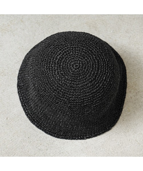 WAIPER.inc(ワイパーインク)の「RACAL ラカル RL-23-1291 Paper Fiber Knit Tulip Hat ペーパーニット チューリップハット(ハット・メンズ・ナチュラル/ブラック・FREE)」の10枚目の写真