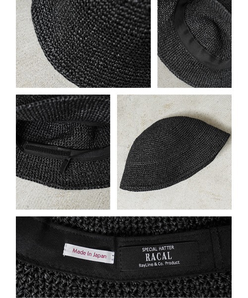 WAIPER.inc(ワイパーインク)の「RACAL ラカル RL-23-1291 Paper Fiber Knit Tulip Hat ペーパーニット チューリップハット(ハット・メンズ・ナチュラル/ブラック・FREE)」の8枚目の写真
