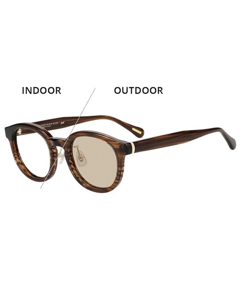 WEB限定】Zoff｜UNITED ARROWS ボストン型 調光 サングラス｜紫外線で