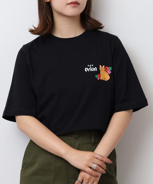 FUNALIVE（ファンアライブ）の「オリオン ビール プリント5分袖Tシャツ(M)（Tシャツ/カットソー・レディース・カーキ/ブラック/オフホワイト/ブルー・L/M）」の6枚目の写真