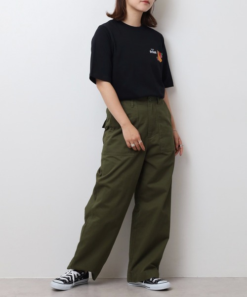 FUNALIVE（ファンアライブ）の「オリオン ビール プリント5分袖Tシャツ(M)（Tシャツ/カットソー・レディース・カーキ/ブラック/オフホワイト/ブルー・L/M）」の8枚目の写真