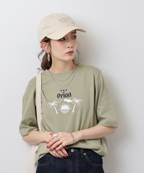 FUNALIVE（ファンアライブ）の「オリオン ビール プリント5分袖Tシャツ(M)（Tシャツ/カットソー・レディース・カーキ/ブラック/オフホワイト/ブルー・L/M）」の11枚目の写真