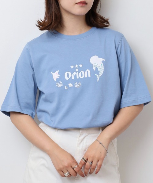 FUNALIVE（ファンアライブ）の「オリオン ビール プリント5分袖Tシャツ(M)（Tシャツ/カットソー・レディース・カーキ/ブラック/オフホワイト/ブルー・L/M）」の15枚目の写真