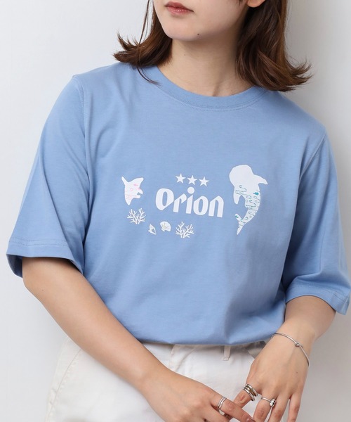FUNALIVE（ファンアライブ）の「オリオン ビール プリント5分袖Tシャツ(M)（Tシャツ/カットソー・レディース・カーキ/ブラック/オフホワイト/ブルー・L/M）」の16枚目の写真