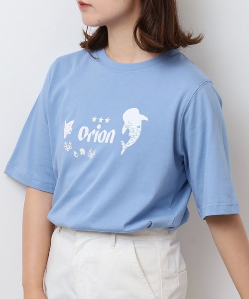 FUNALIVE（ファンアライブ）の「オリオン ビール プリント5分袖Tシャツ(M)（Tシャツ/カットソー・レディース・カーキ/ブラック/オフホワイト/ブルー・L/M）」の17枚目の写真