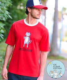 DRESSTERIOR（ドレステリア）の「【接触冷感／抗菌防臭／消臭】ICE CLEAR COTTON キャットTシャツ（Tシャツ/カットソー）」