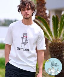 DRESSTERIOR | 【接触冷感／抗菌防臭／消臭】ICE CLEAR COTTON キャットTシャツ(Tシャツ/カットソー)