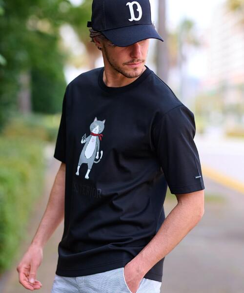 DRESSTERIOR（ドレステリア）の「【接触冷感／抗菌防臭／消臭】ICE CLEAR COTTON キャットTシャツ（Tシャツ/カットソー・メンズ・ホワイト/ブラック/ライトイエロー系/レッド系1・90/91/92/94）」の13枚目の写真