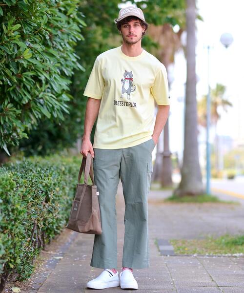 DRESSTERIOR（ドレステリア）の「【接触冷感／抗菌防臭／消臭】ICE CLEAR COTTON キャットTシャツ（Tシャツ/カットソー・メンズ・ホワイト/ブラック/ライトイエロー系/レッド系1・90/91/92/94）」の19枚目の写真