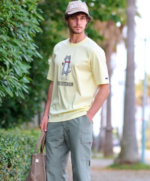 DRESSTERIOR（ドレステリア）の「【接触冷感／抗菌防臭／消臭】ICE CLEAR COTTON キャットTシャツ（Tシャツ/カットソー・メンズ・ホワイト/ブラック/ライトイエロー系/レッド系1・90/91/92/94）」の21枚目の写真