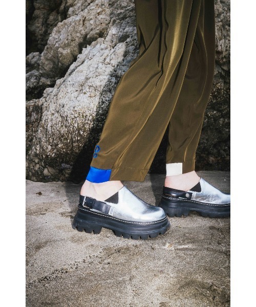 OMMO WAIST TUCK WIDE PT 38 カーキ OMMO ONLINE STORE / WAIST TUCK WIDE PT