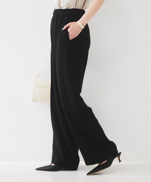 UNTITLED（アンタイトル）の「【接触冷感/UVカット/ウエストゴム】センタープレスツイルパンツ（その他パンツ・レディース・ブラック/ライトベージュ・50/42/44/46/48/00/01/02/03/04）」の16枚目の写真