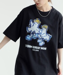 【VISION STREET WEAR/ヴィジョンストリートウェア】オーバーサイズ ペイントゴースト 半袖Tシャツ