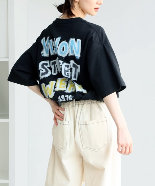 VISION STREET WEAR(ヴィジョンストリートウェア)の「【VISION STREET WEAR/ヴィジョンストリートウェア】オーバーサイズ ペイントゴースト 半袖Tシャツ(Tシャツ/カットソー・メンズ・イエロー/ホワイト/ブラック・L/LL/M)」の9枚目の写真