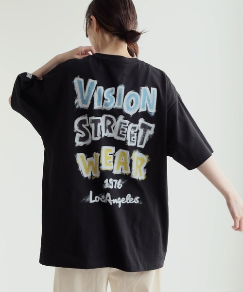 VISION STREET WEAR(ヴィジョンストリートウェア)の「【VISION STREET WEAR/ヴィジョンストリートウェア】オーバーサイズ ペイントゴースト 半袖Tシャツ(Tシャツ/カットソー・メンズ・イエロー/ホワイト/ブラック・L/LL/M)」の13枚目の写真
