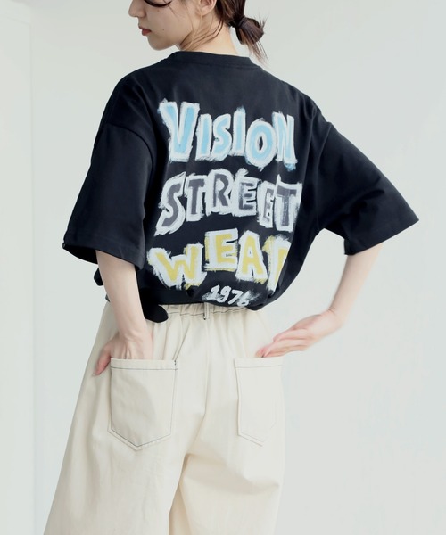 VISION STREET WEAR(ヴィジョンストリートウェア)の「【VISION STREET WEAR/ヴィジョンストリートウェア】オーバーサイズ ペイントゴースト 半袖Tシャツ(Tシャツ/カットソー・メンズ・イエロー/ホワイト/ブラック・L/LL/M)」の10枚目の写真