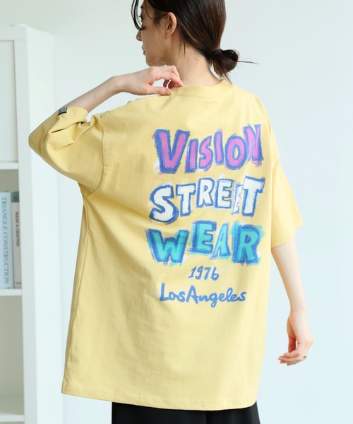 VISION STREET WEAR(ヴィジョンストリートウェア)の「【VISION STREET WEAR/ヴィジョンストリートウェア】オーバーサイズ ペイントゴースト 半袖Tシャツ(Tシャツ/カットソー・メンズ・イエロー/ホワイト/ブラック・L/LL/M)」の21枚目の写真