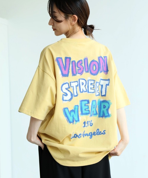 VISION STREET WEAR(ヴィジョンストリートウェア)の「【VISION STREET WEAR/ヴィジョンストリートウェア】オーバーサイズ ペイントゴースト 半袖Tシャツ(Tシャツ/カットソー・メンズ・イエロー/ホワイト/ブラック・L/LL/M)」の22枚目の写真