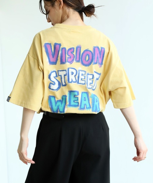 VISION STREET WEAR(ヴィジョンストリートウェア)の「【VISION STREET WEAR/ヴィジョンストリートウェア】オーバーサイズ ペイントゴースト 半袖Tシャツ(Tシャツ/カットソー・メンズ・イエロー/ホワイト/ブラック・L/LL/M)」の17枚目の写真