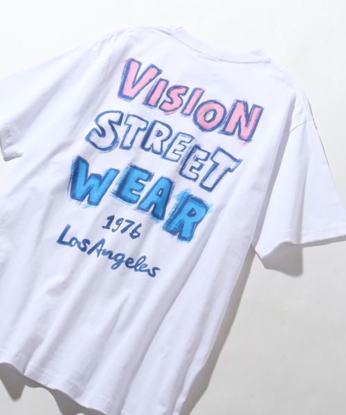VISION STREET WEAR(ヴィジョンストリートウェア)の「【VISION STREET WEAR/ヴィジョンストリートウェア】オーバーサイズ ペイントゴースト 半袖Tシャツ(Tシャツ/カットソー・メンズ・イエロー/ホワイト/ブラック・L/LL/M)」の7枚目の写真