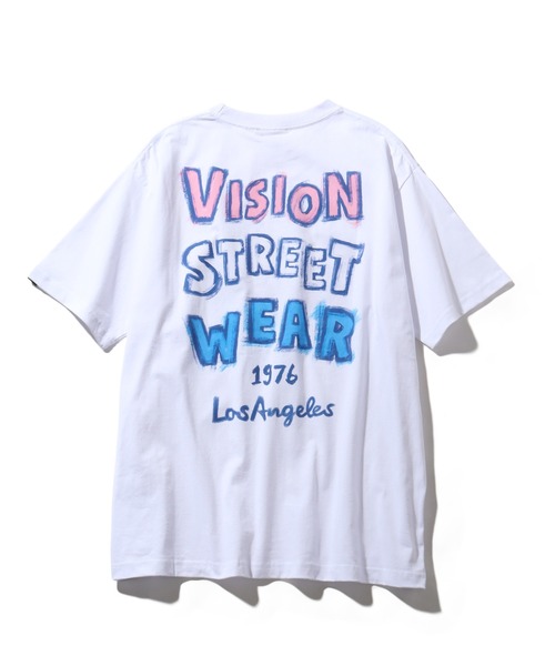 VISION STREET WEAR(ヴィジョンストリートウェア)の「【VISION STREET WEAR/ヴィジョンストリートウェア】オーバーサイズ ペイントゴースト 半袖Tシャツ(Tシャツ/カットソー・メンズ・イエロー/ホワイト/ブラック・L/LL/M)」の5枚目の写真