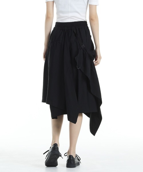 Y-3(ワイスリー)の「Y-3 RAYON TWILL SKIRT(スカート・レディース・ブラック・X-SMALL/SMALL/MEDIUM/LARGE/XX-SMALL)」の3枚目の写真