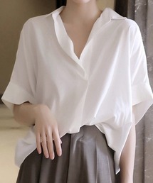 シャツ レディース ゆるカットソー ロングT