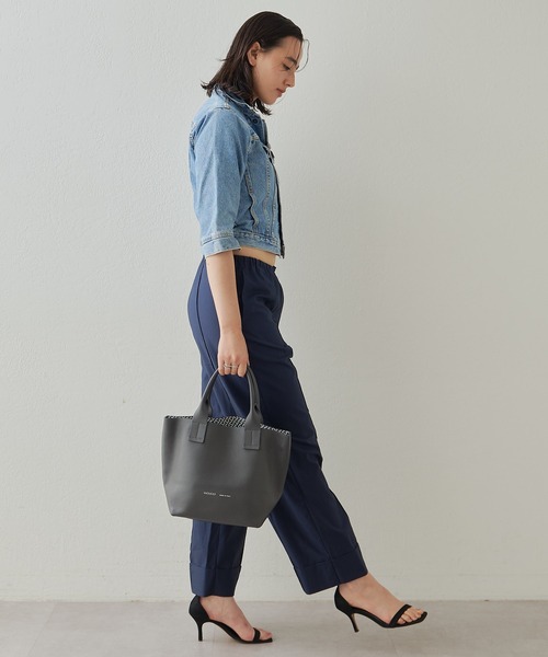 IACUCCI イアクッチ　オペラ　2way ブラック トートバッグ オペラ S CERVO/STAMPA INTERNA（トートバッグ）｜IACUCCI