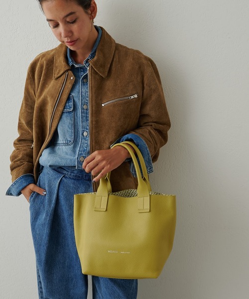 IACUCCI（イアクッチ）の「オペラ S CERVO/STAMPA INTERNA（トートバッグ・レディース・チャコールグレー/グレイッシュベージュ/イエロー/イエロー系その他/サンドベージュ/ミント/ライトグレー・FREE）」の9枚目の写真