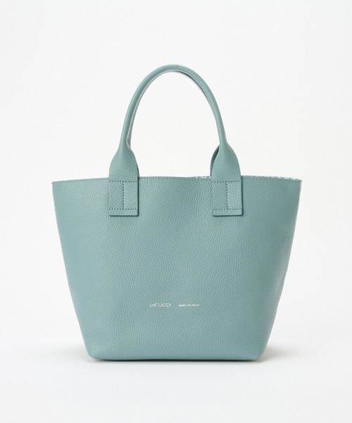 イアクッチオペラ ライトグリーン レザー トートバッグ オペラ S CERVO/STAMPA INTERNA（トートバッグ）｜IACUCCI（イアクッチ