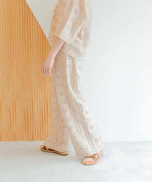URBAN RESEARCH DOORS（アーバンリサーチドアーズ）の「『セットアップ対応』レースパンツ（その他パンツ・レディース・ナチュラル/ブラック・MEDIUM）」の18枚目の写真