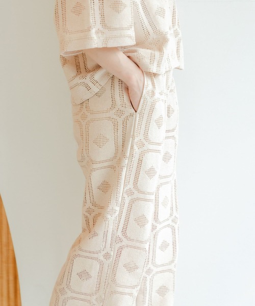 URBAN RESEARCH DOORS（アーバンリサーチドアーズ）の「『セットアップ対応』レースパンツ（その他パンツ・レディース・ナチュラル/ブラック・MEDIUM）」の15枚目の写真