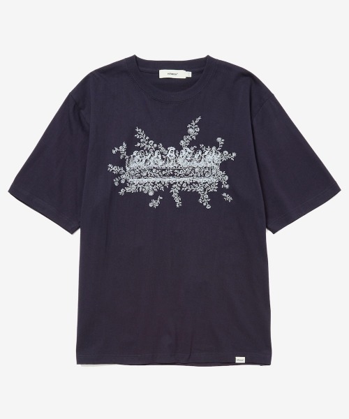rehacer(レアセル)の「rehacer : Roots Supper Relax Fit T-shirt / ルーツサパー リラックス フィットTシャツ(Tシャツ/カットソー・メンズ・ネイビー/スミクロ/ホワイト・MEDIUM/LARGE/SMALL/X-LARGE)」の7枚目の写真