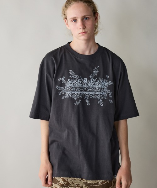 rehacer(レアセル)の「rehacer : Roots Supper Relax Fit T-shirt / ルーツサパー リラックス フィットTシャツ(Tシャツ/カットソー・メンズ・ネイビー/スミクロ/ホワイト・MEDIUM/LARGE/SMALL/X-LARGE)」の11枚目の写真