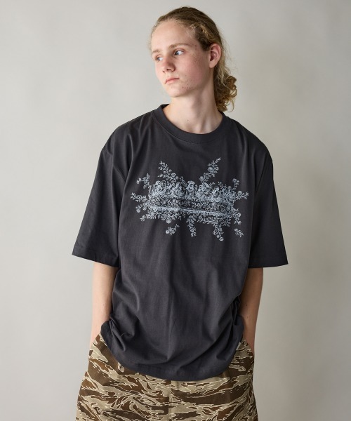 rehacer(レアセル)の「rehacer : Roots Supper Relax Fit T-shirt / ルーツサパー リラックス フィットTシャツ(Tシャツ/カットソー・メンズ・ネイビー/スミクロ/ホワイト・MEDIUM/LARGE/SMALL/X-LARGE)」の10枚目の写真