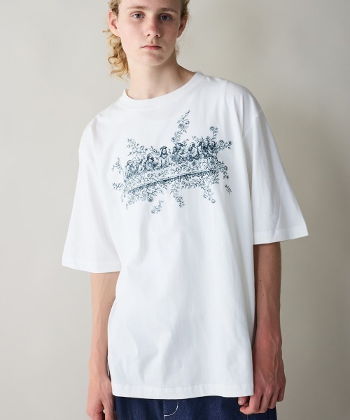 rehacer(レアセル)の「rehacer : Roots Supper Relax Fit T-shirt / ルーツサパー リラックス フィットTシャツ(Tシャツ/カットソー・メンズ・ネイビー/スミクロ/ホワイト・MEDIUM/LARGE/SMALL/X-LARGE)」の15枚目の写真