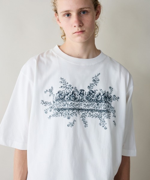 rehacer(レアセル)の「rehacer : Roots Supper Relax Fit T-shirt / ルーツサパー リラックス フィットTシャツ(Tシャツ/カットソー・メンズ・ネイビー/スミクロ/ホワイト・MEDIUM/LARGE/SMALL/X-LARGE)」の18枚目の写真